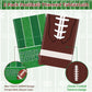 Football Party Decorations - 2 Pack Football Tablecloth Plastic, Disposable TouchDown Table Cover for Football Sport Birthday Party Supplies Favors