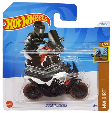 Hot Wheels Ducati DesertX 3/10 HW Dirt, Red/White