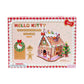 Hands Craft Hello Kitty Gingerbread House Kit - Wooden Holiday 3D Puzzle. DIY Christmas Craft Set, Winter Home Decor Holiday Display, Christmas