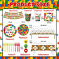 Building Block Party Plates Building Block Birthday Party Supplies Decorations Serve 25 including Disposable Paper Plates Napkins, Cups, Forks
