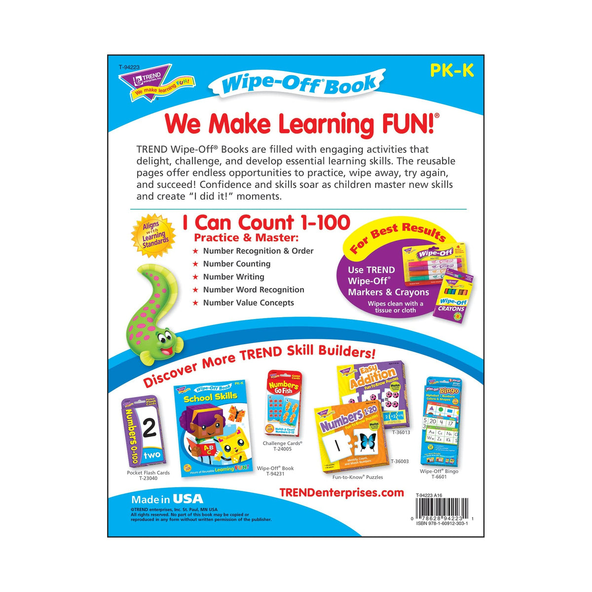 I Can Count 1-100 Wipe-Off® Book
