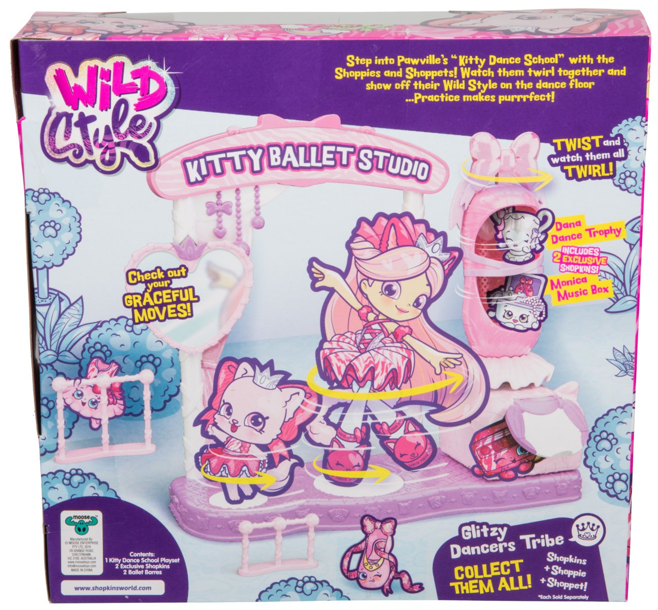 Shopkins Season 9 Wild Style - Kitty Dance School Playset