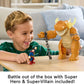 Fisher-Price Imaginext Superman Toy with Lights, Sounds, Motion & 3-inch Action Figure, 10-inch Monster with Chains, for Ages 3+