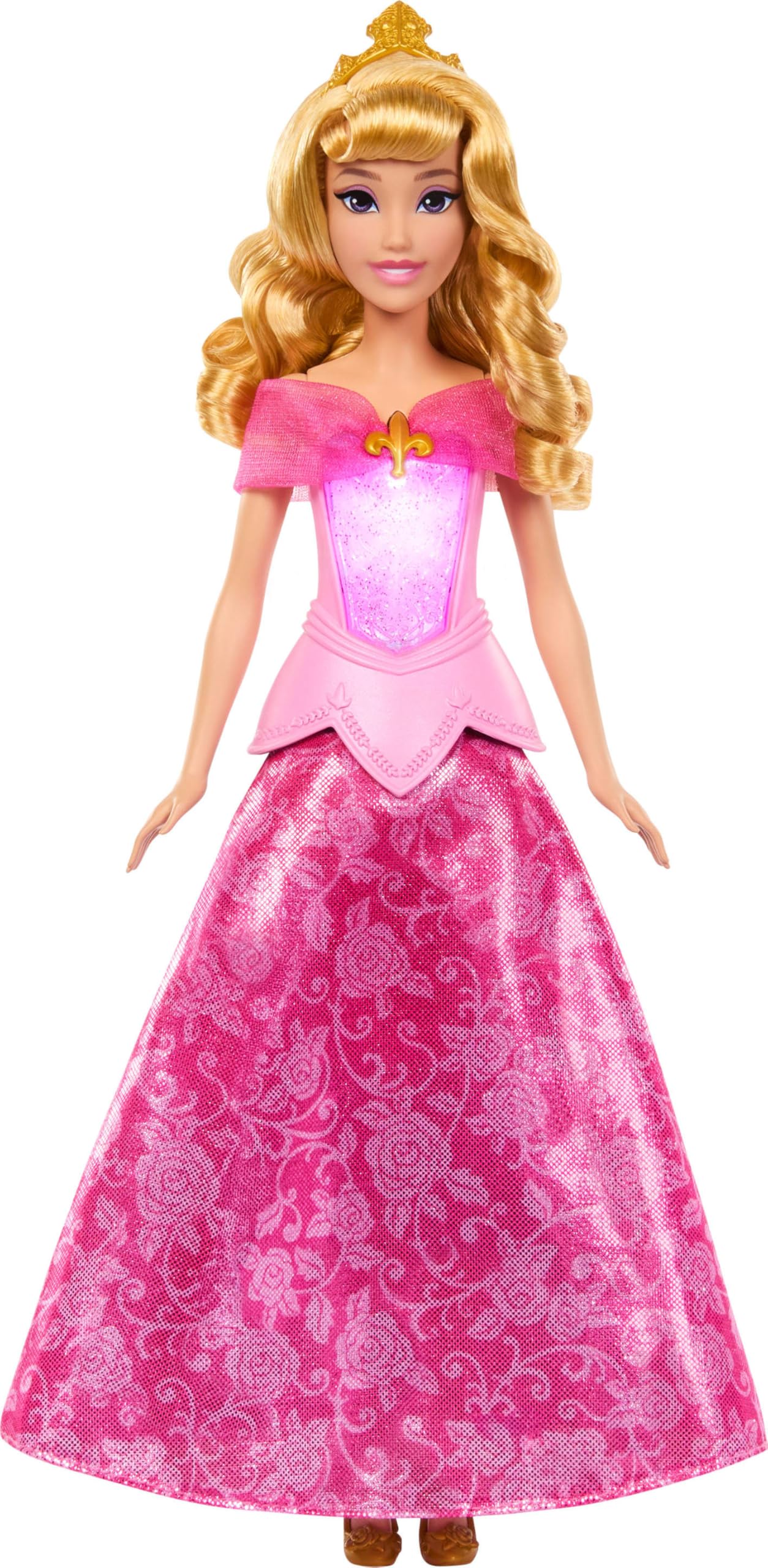 Mattel Disney Frozen Anna Ice Skating Fashion Doll & Accessories with 8 Surprises, Including Snowflake Gem Box, Ring for Child & Play Pieces