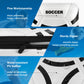 Lalasu Soccer Card Binder, 2025-2026 Soccer Trading Cards Binder with Wristband, 440 Double Sided Pockets Sleeves PU Card Albums Fit for Sports Cards