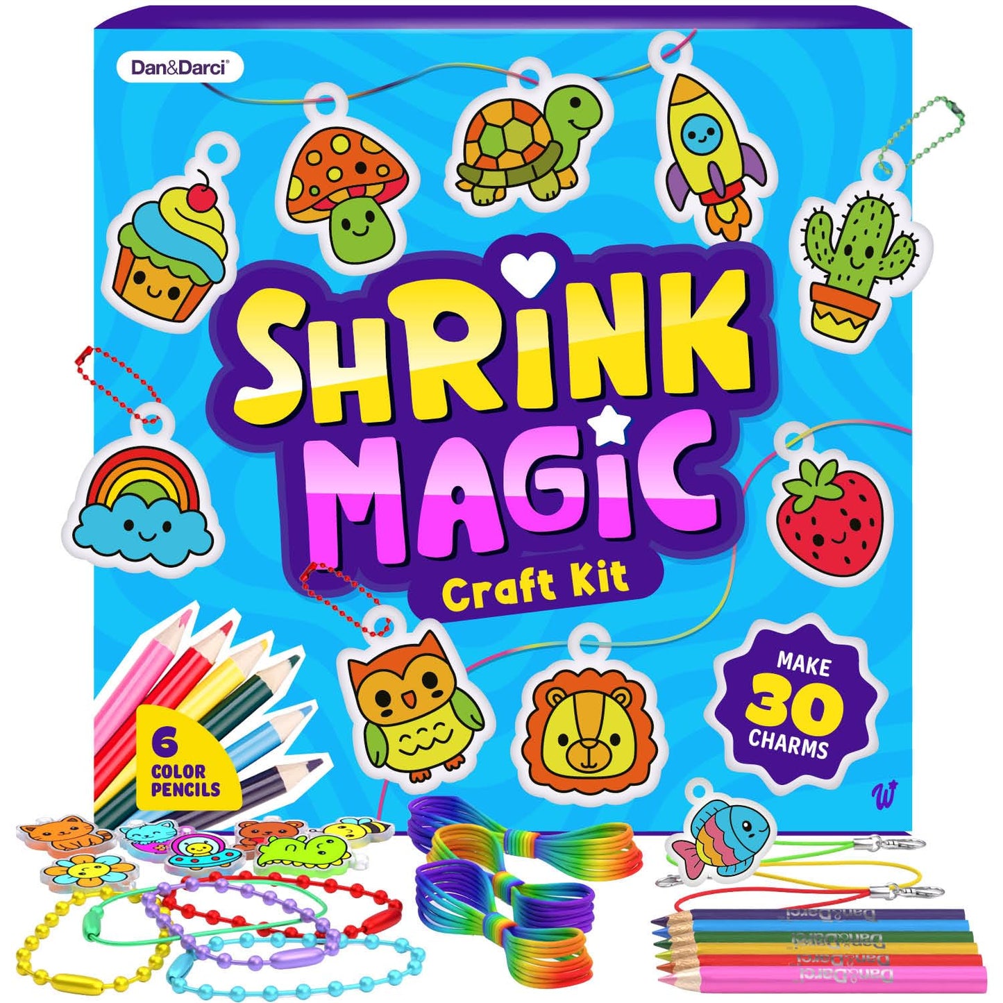 Shrinky Magic Craft Kit for Kids - Shrink Kit for Girls - Arts and Crafts for Kids Ages 4-8, 6-8, 8-12 - Craft Kits - 6 7 8 Year Old Girl Birthday