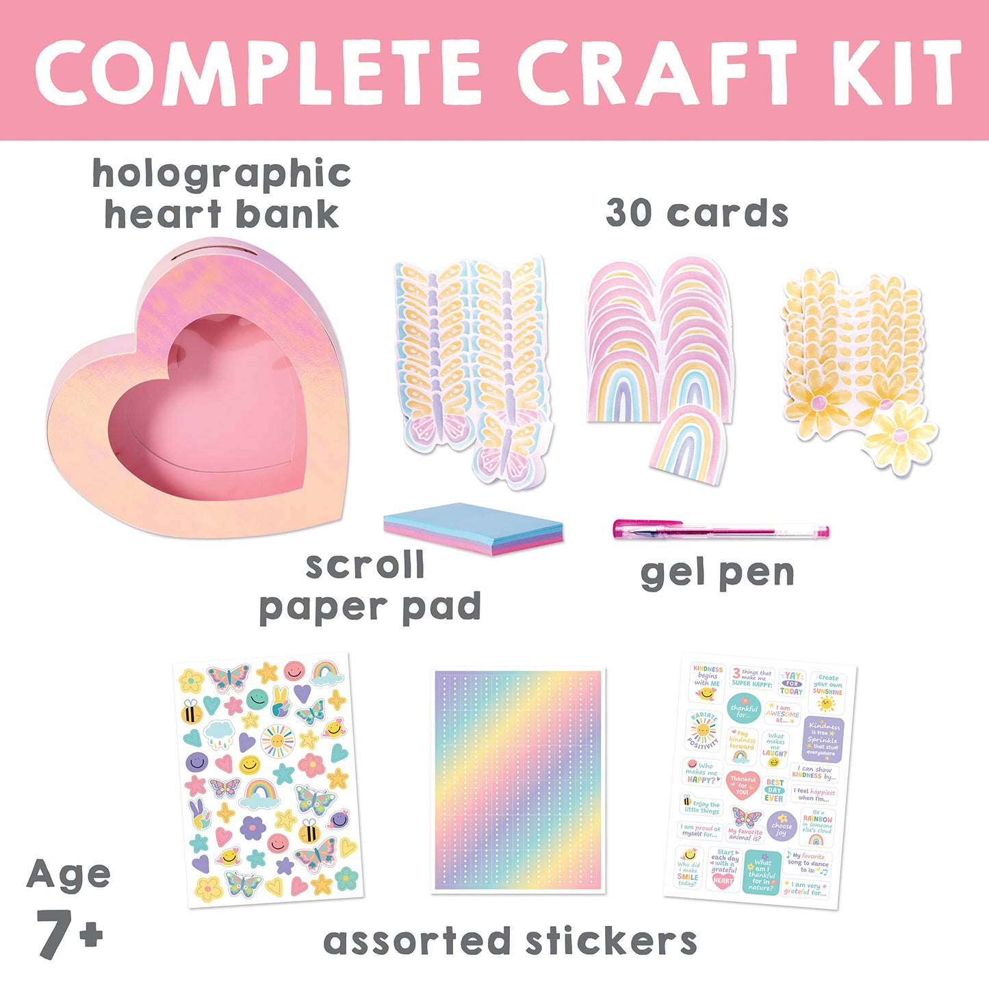 Creativity for Kids Happiness Bank - Craft Kits for Girls and Boys, Kids Toys - Mindfulness Craft for Kids Ages 7-10+