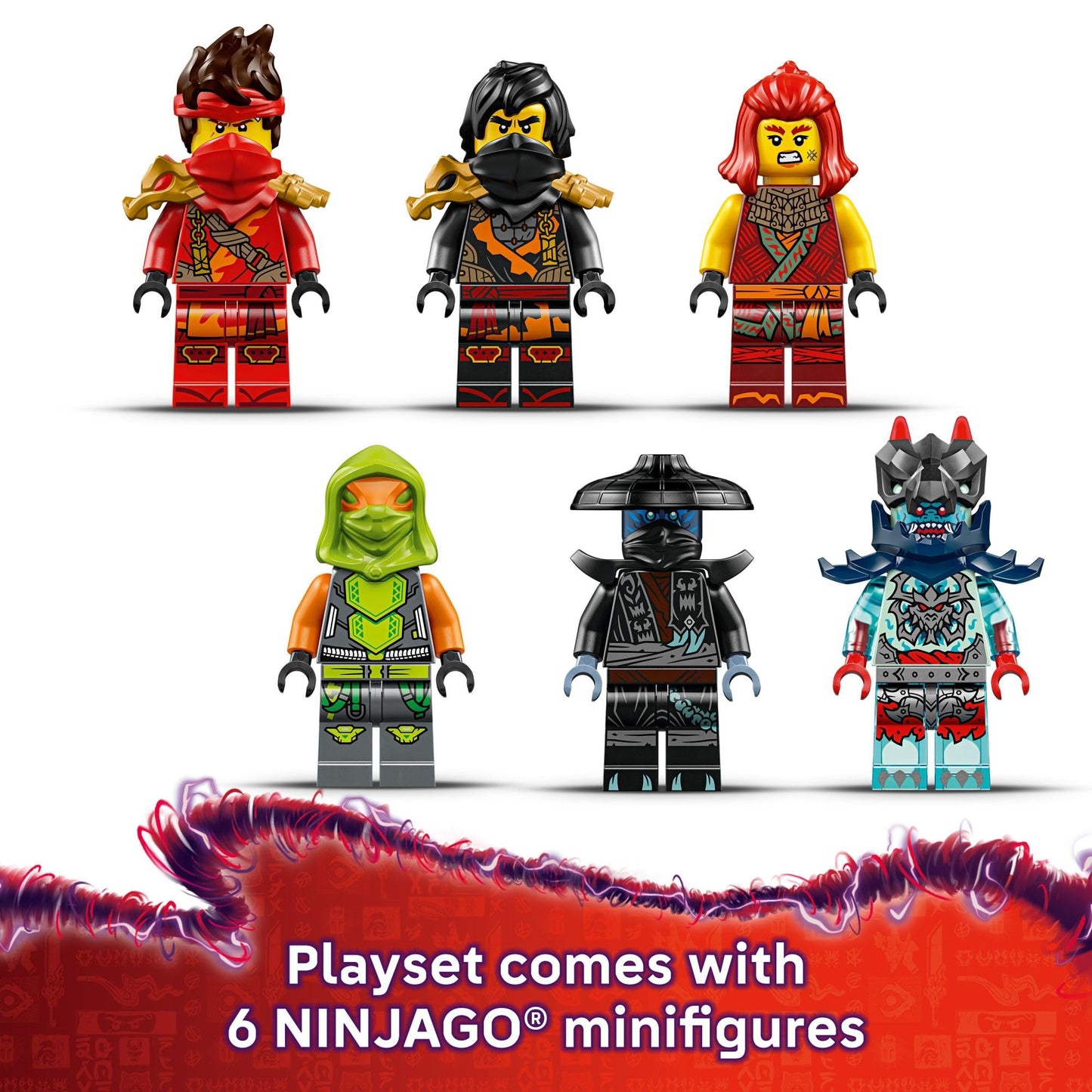LEGO NINJAGO Ninja Combat Vehicle - 3 in 1 Building Toy - Dragons Rising Play Set for Boys & Girls, Ages 8+ - Model Building Kit for Kids W/6 Ninja