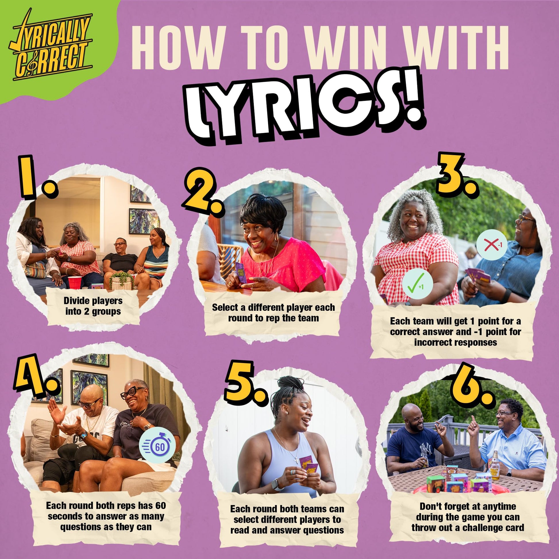 Lyrically Correct Revival: The Gospel Edition - Gospel Music Trivia Card Game for Adults & Families | Church Gatherings, Fellowship & Family Game