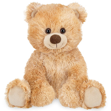Bearington Lil’ Kipper Classic Teddy Bear Stuffed Animal Plush Toy - 11.5" Soft Brown Plush with Cute Nose and Floppy Body - Huggable Teddy Bear Gift