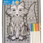 Creatology 2 Poster Set ~ Animal Playtime (Foxy Fun + Wise Owl; 11" X 15"; 1 Fuzzy, 1 Standard)