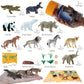 EXPLORACY 10pcs Mini Wild Animals Toys for Kids - Realistic Safari Figurines Jungle Zoo Playset Lion Elephant Tiger Forest Wildlife Animal Toys