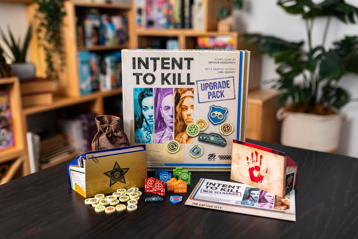 Intent to Kill Deluxe Upgrade by 25th Century Games, Ages 14+, 2-4 Players