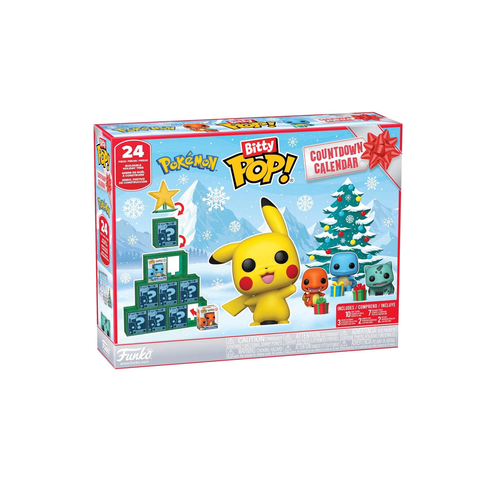 Funko Pop! Bitty Countdown Calendar: Pokemon - 24 Days of Surprises - Collectible Vinyl Mini Figures - Mystery Box - Gift Idea - Holiday Present for