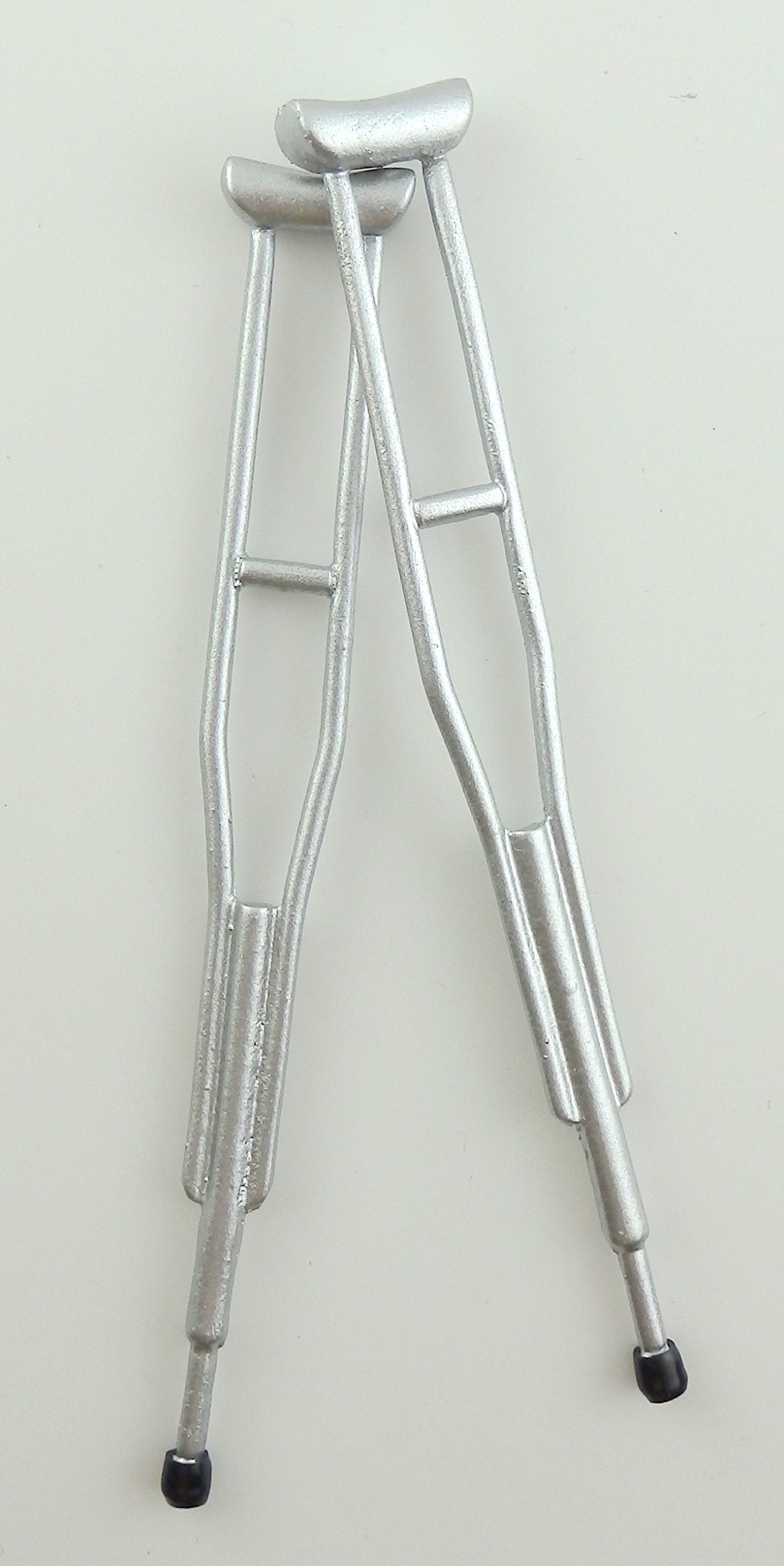 Town Square Miniatures Dollhouse Miniature 1:12 Scale Pair of Crutches