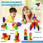 OUXIA Magnetic Building Blocks Magic Magnetic 3D Puzzle Cubes, Set of 7 Multi Shapes Magnetics Blocks with 54 Guide Cards, Children's Educational Toys