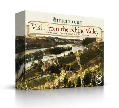 Stonemaier Games: Viticulture: Visit from the Rhine Valley Expansion by Jamey Stegmaier & Tido Lorenz | 80 New Uniquely Illustrated Visitor Cards |