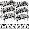 Bedwina Cow Print Tablecloth (Pack of 6) 54 X 72 Inch Tablecloths for Cow Themed Party Decorations, and Birthday Party Decorations, Picnic Table