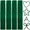 EBOOT 100 Pieces Pipe Cleaners Chenille Stem for Arts and Crafts, 6 x 300 mm (Dark Green)