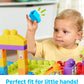 MEGA BLOKS First Builders Build 'n Learn Table Toddler Blocks Toy Set, Blue