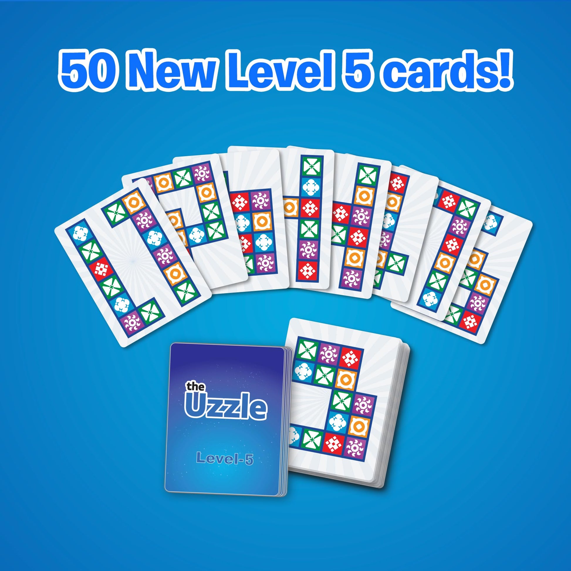 Uzzle 3.0 Expansion, Requires Uzzle Base Game, Block Puzzle Board Game for Adults & Kids, Expert-Level Challenges, an Action Packed Family Board Game