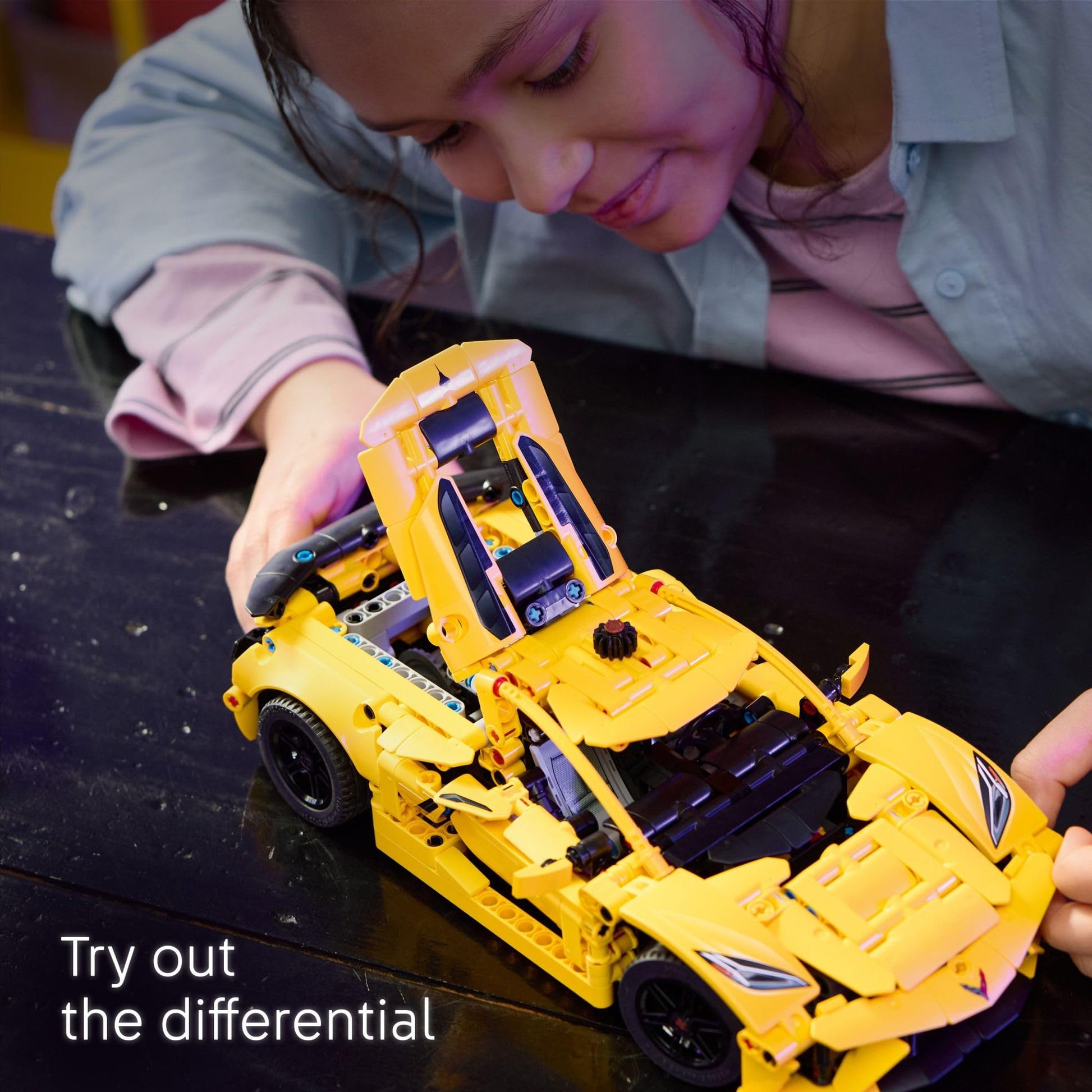 LEGO Technic Chevrolet Corvette Stingray Toy Car - Building Toy Set for Kids, Boys and Girls, Ages 9+ - Model Car Kit for Display - Gift Idea