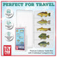 Toy Fish Factory American Angler Collection Toy Fish Set, Toy Fish Figurines, Largemouth Bass Catfish Bluegill Crappie Striper, Educational Toy, Fish