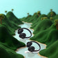 2Pcs Black 1:12 Dollhouse Headphones Miniature Headset Model Toy Micro Landscape Decoration Dollhouse Accessories