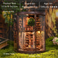 DIY Miniature House Kit, Wooden Mini Doll House Kit, Mini House Building Kit, DIY Book Nook Kit, Tiny Model House for Adults to Build, for Family