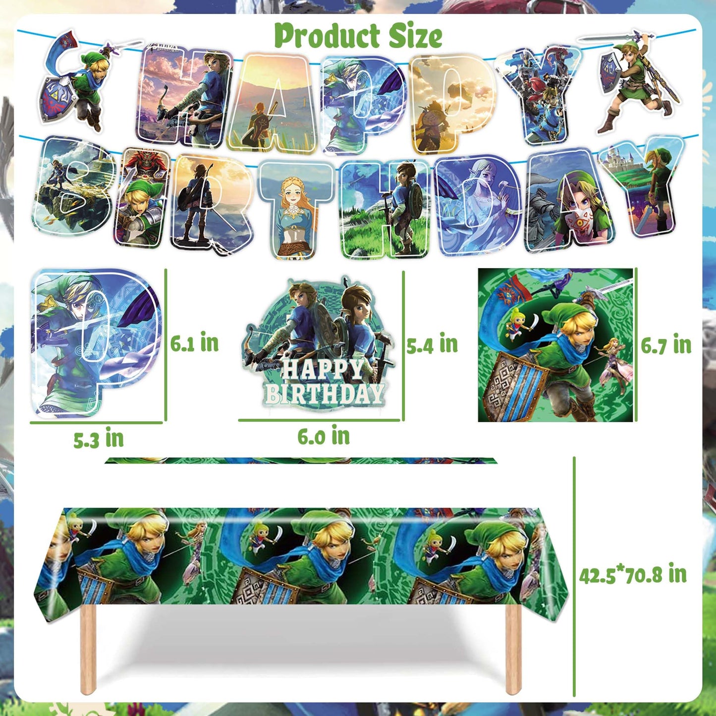 Green Birthday Party Decorations, Legend Party Supplies