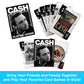 Aquarius Johnny Cash Playing Cards Standard Size - Themed Novelty Deck with 52 Unique Photo Designs - Collectible Merchandise Gift for Teens