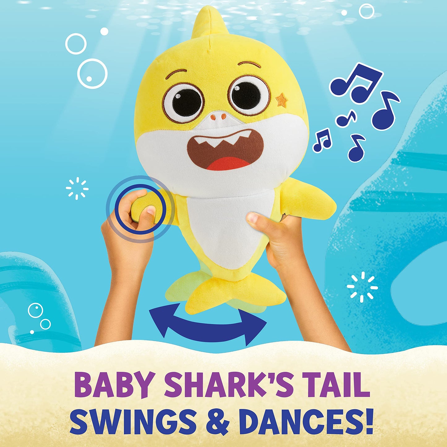 Baby Shark's Big Show! Sing & Swing Musical Plush Toys - 2-Pack Includes Baby Shark and William Stuffed Animals