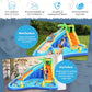 WHUBEFY Inflatable Water Slide,9 in 1 Kids Water Slides with Blower,Water Bounce House Water Park for Kids Backyard,Waterslide Splash Pool,Water