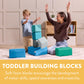 Back2School Express EarlyBuilder Foam Stacking Block Set, Small, Soft Play, Contemporary, 7-Piece