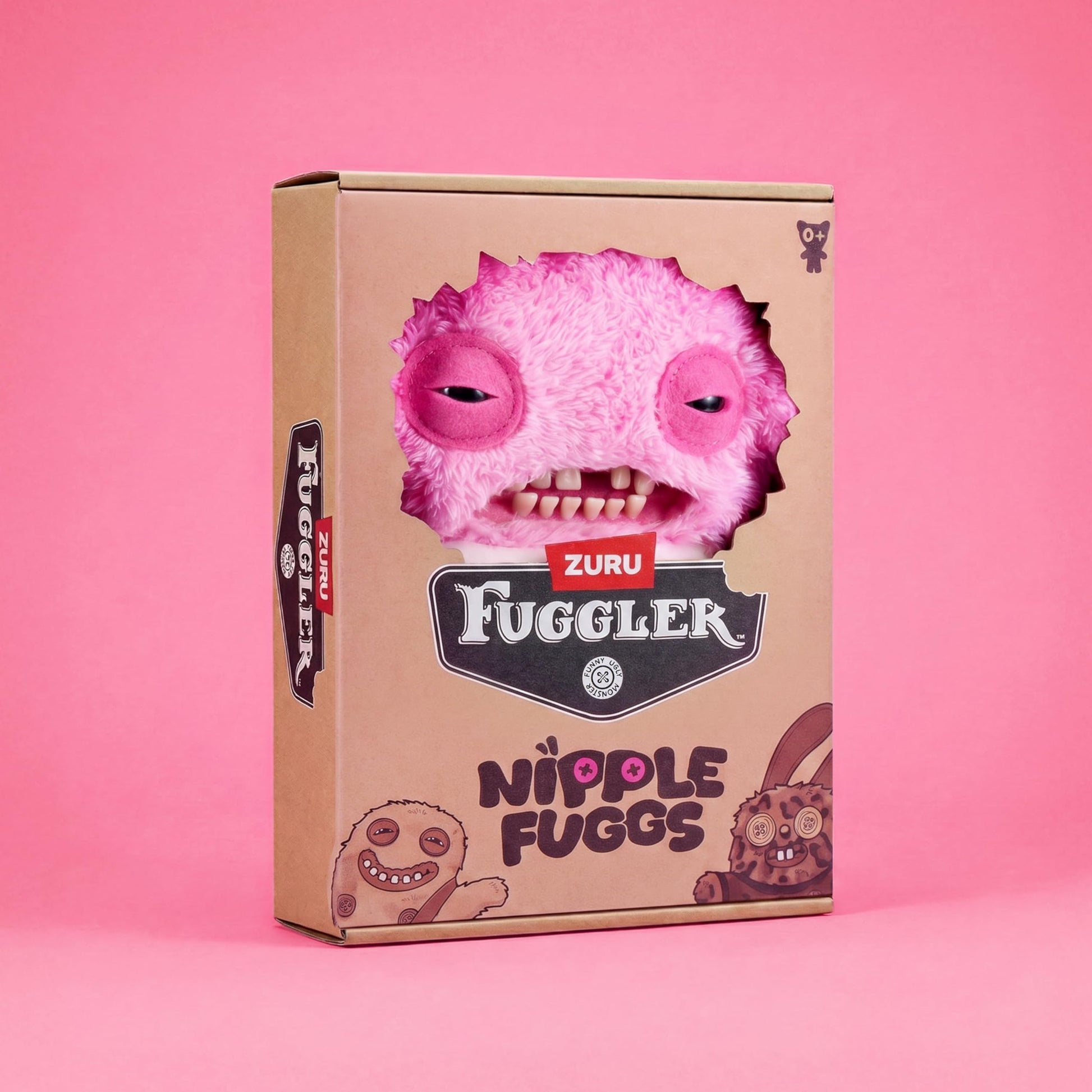 Fuggler Nipple Fuggs 9 Inch Plush Collectible Toy (Sir Nobbynuts) by ZURU Featuring Funny Ugly Monster Design with Ridiculous Details, Bold