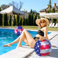 POZA USA Inflatable Beach Balls, USA Flag Design, Pool Party Decorations