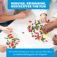 PLUS PLUS Puzzle by Number, Holiday Fun Pack - Mini Building Waffle Blocks