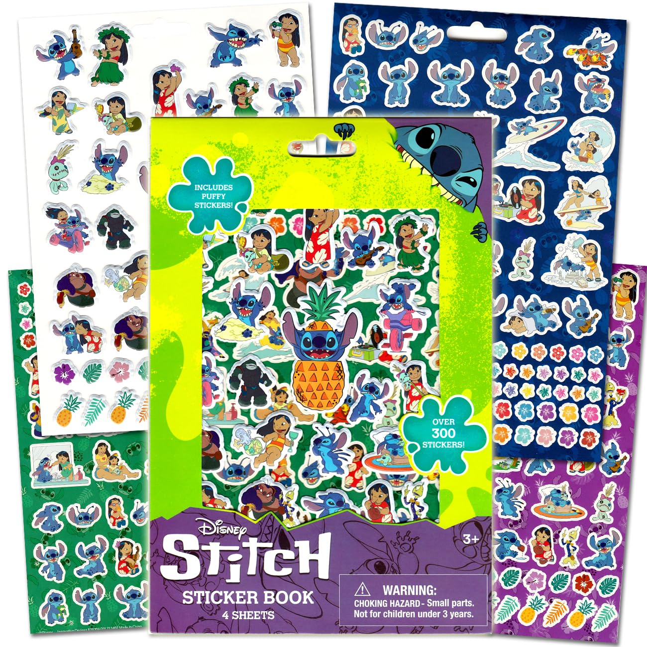 Disney Lilo and Stitch Coloring Book Super Set for Kids - Bundle with Activity Pad, Kids Coloring Book, Stickers and More