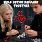 Tenhorses Gothic Rose Cross Building Set for Adults, Skull Hand Flower Crucifix Model Toys, Skeleton Horror Home Decor, Ideal Halloween Christmas
