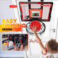 Indoor Basketball Hoop Pro for Kids, Over The Door Basketball Hoop with LED Light/Scoreboard/4 Balls- Upgraded Anti-Impact Backboard, Basketball Toys