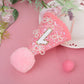 MAMUXI Pearl Bow Pink 1st Birthday Hat - Sweet One Birthday Party Decorations, Bling Bling Pink Hat Photo Props, Little Princess First Party