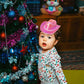 1st Birthday Cowboy Hat, Pink Girls Cowgirl Party Decorations Hat Neon Sparkly Glitter First Rodeo Birthday Party Crown for Western Baby Toddler Party