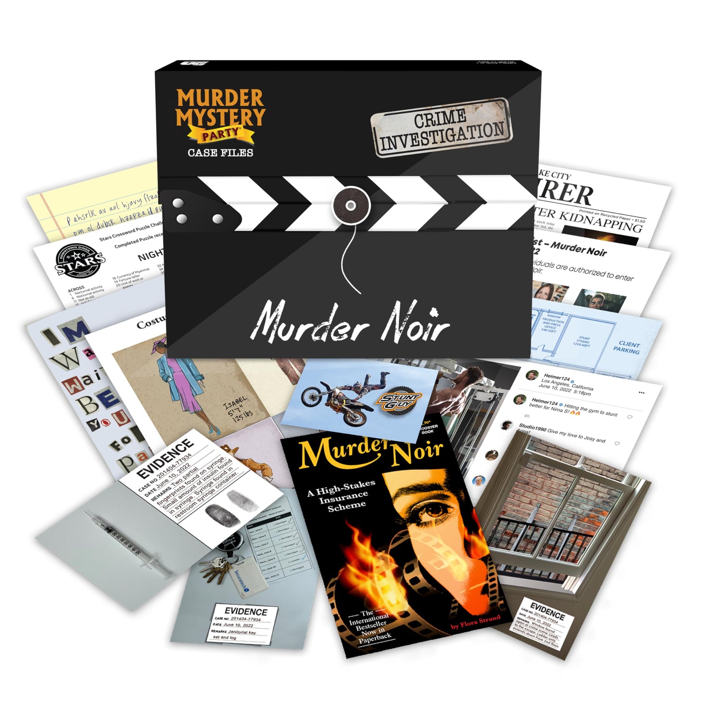 Murder Mystery Party Case Files: Murder Noir for 1 or More Players Ages 14 and Up