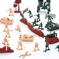 JOYIN 164 Piece Military Soldier Playset Army Men Play Bucket Army Action Figures Battle Group Deluxe Military Playset, Aircrafts, Helicopters, Tanks