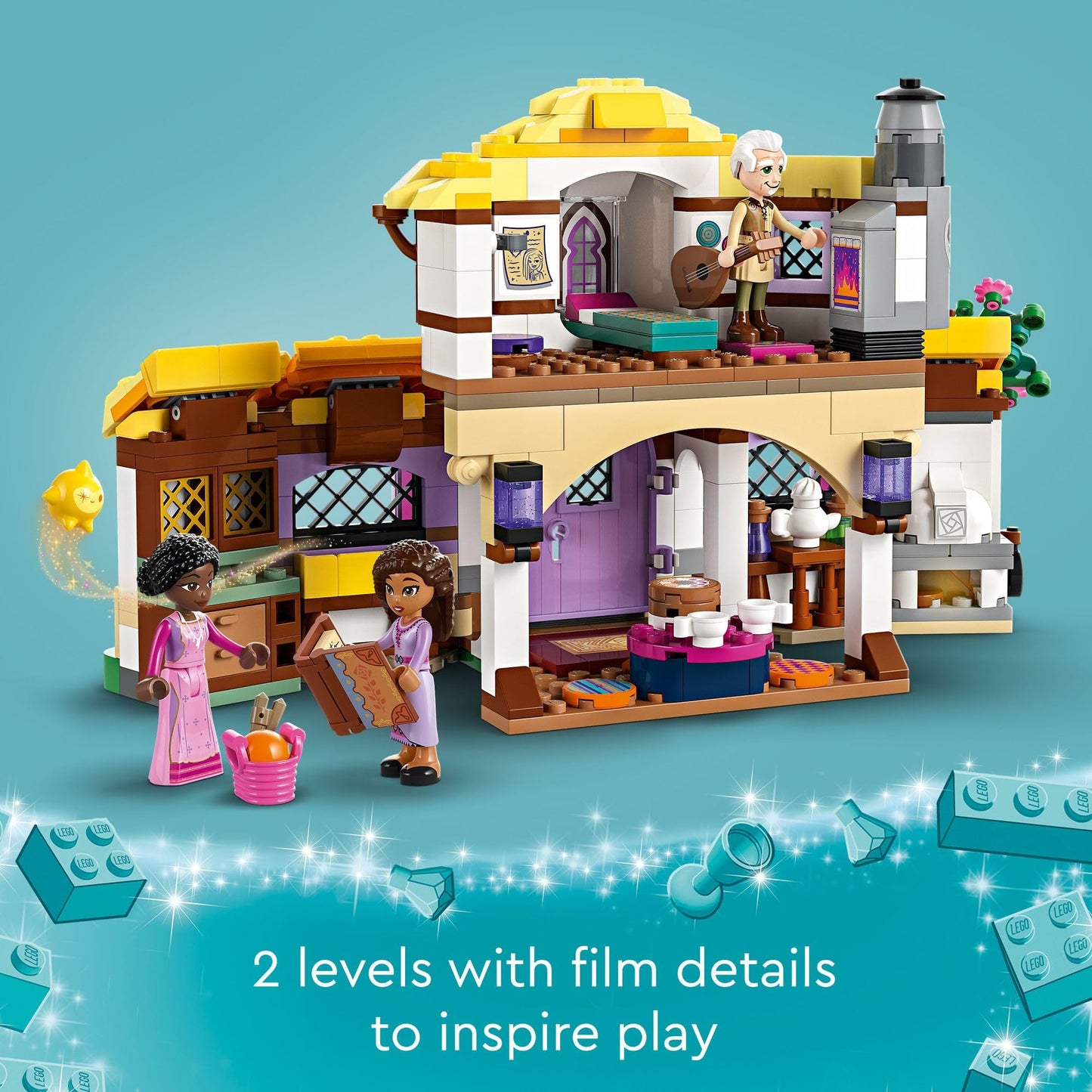 LEGO Disney Wish: Asha’s Cottage 43231 Building Toy Set, A Cottage for Role-Playing Life in The Hamlet, Collectible Gift This Holiday for Fans