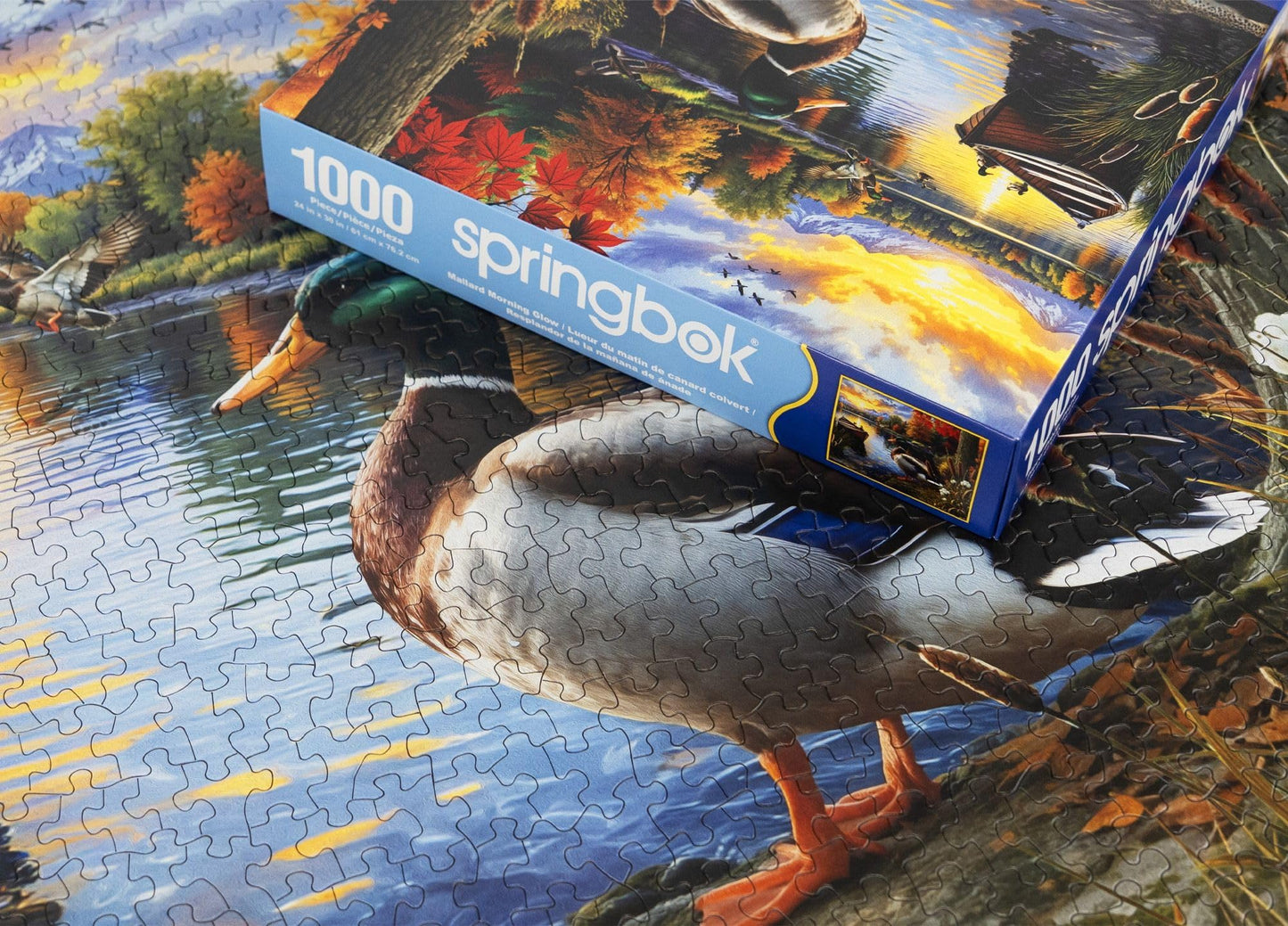 Springbok Mallard Morning Glow 1000 Piece Jigsaw Puzzle for Adults