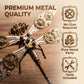 Steampunk Dragonfly 3D Metal Puzzle : 140+ Pcs 2-3 Hrs Screw Build Desktop Display Ornament DIY Assembly Gift for Father Men Teens Christmas