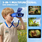 Binoculars for Kids with Night Vision, 2.4" IPS Screen Digital Binoculars with 20 Games & 8GB SD Card, 10X Optical Zoom, Rechargeable STEM Outdoor