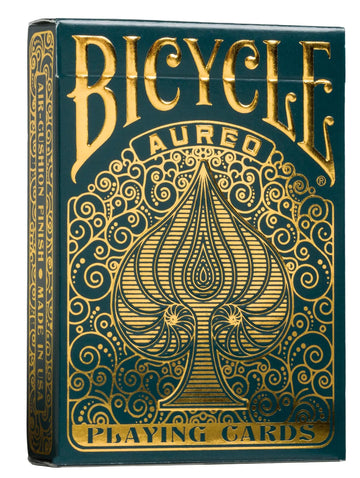 Bicycle Aureo Playing Cards - 1 x Showstopper Card Deck, Easy to Shuffle & Durable, Great Gift for Card Collectors, Black and Golden