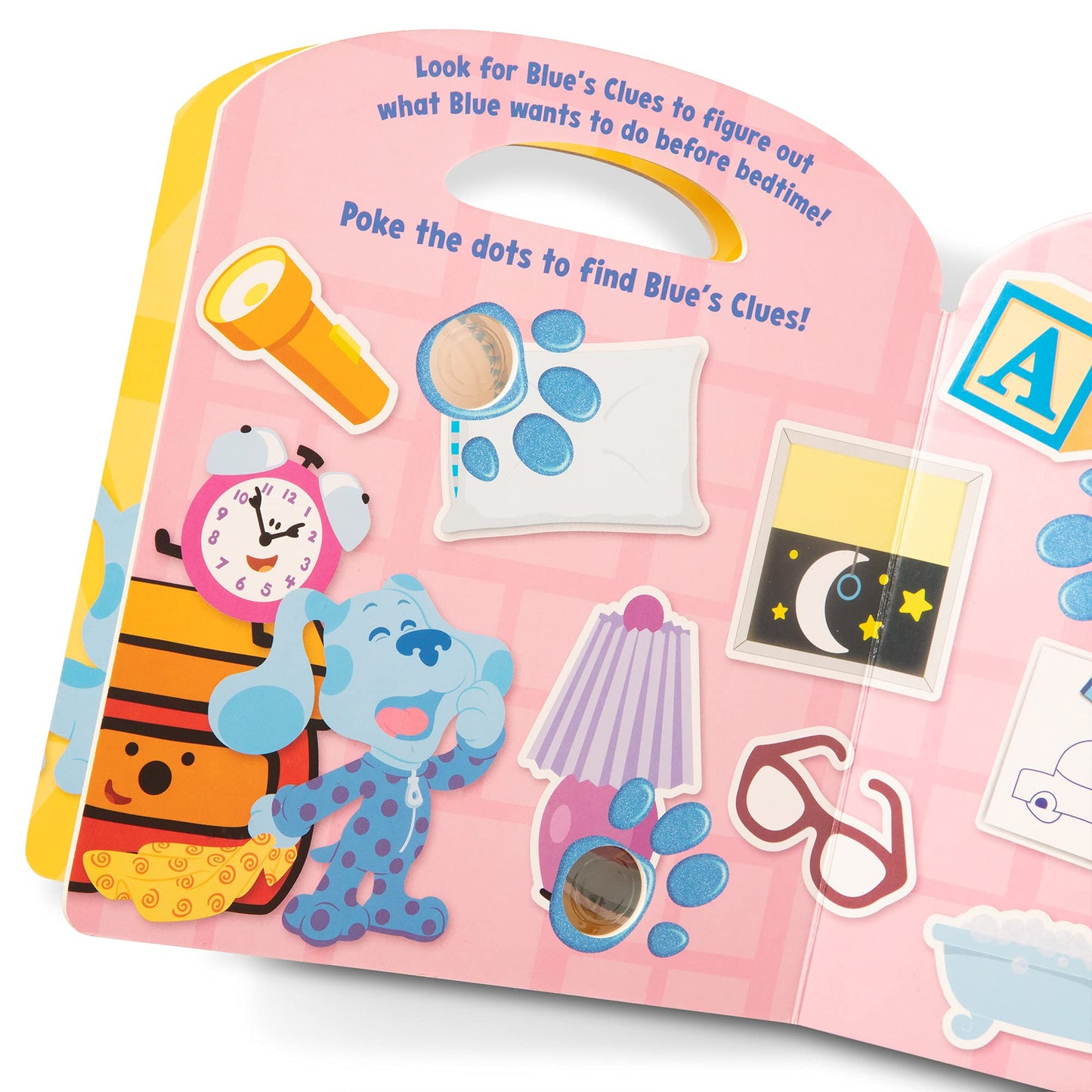 Melissa & Doug Blue's Clues & You! Children's Book - Poke-A-Dot: Shapes with Blue - FSC Certified